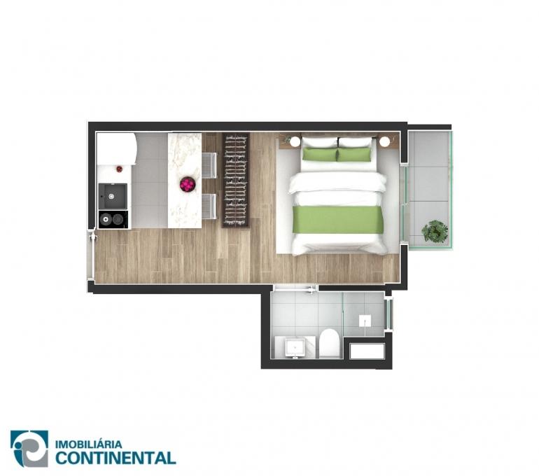 Apartamento, 1 quarto, 24 m² - Foto 3